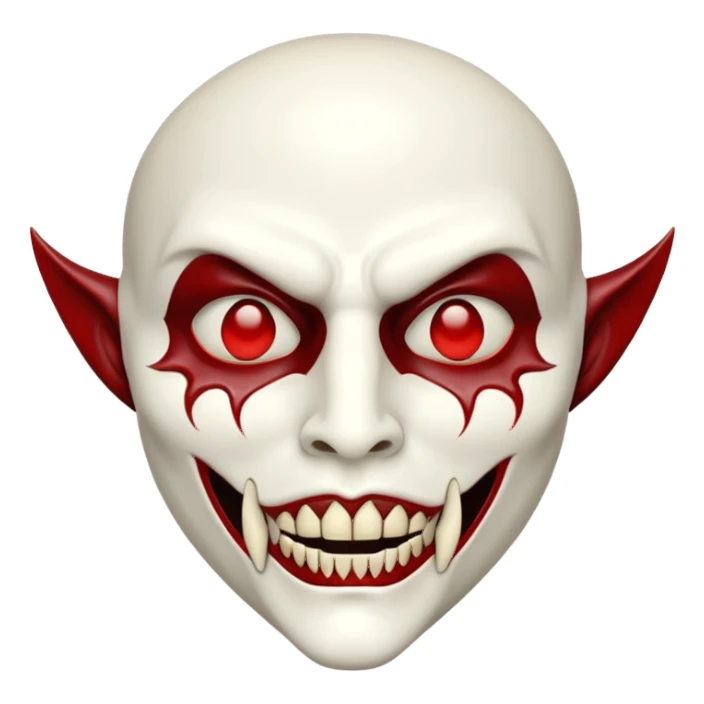 Vampire mask sticker