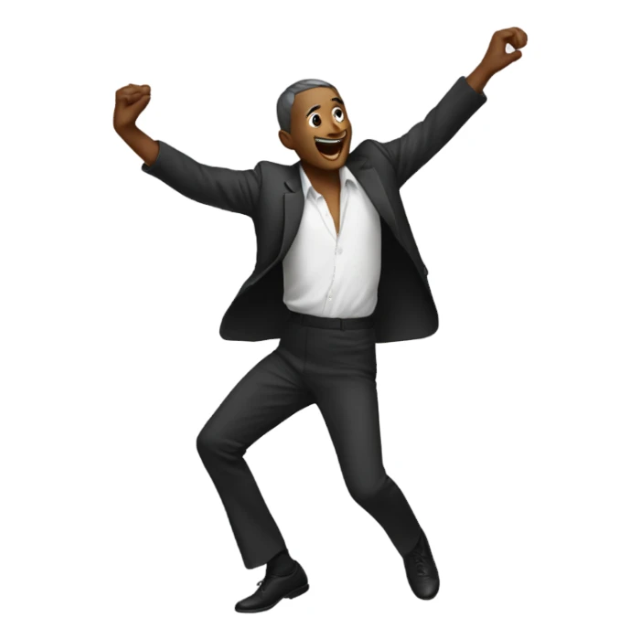 Dancing man sticker