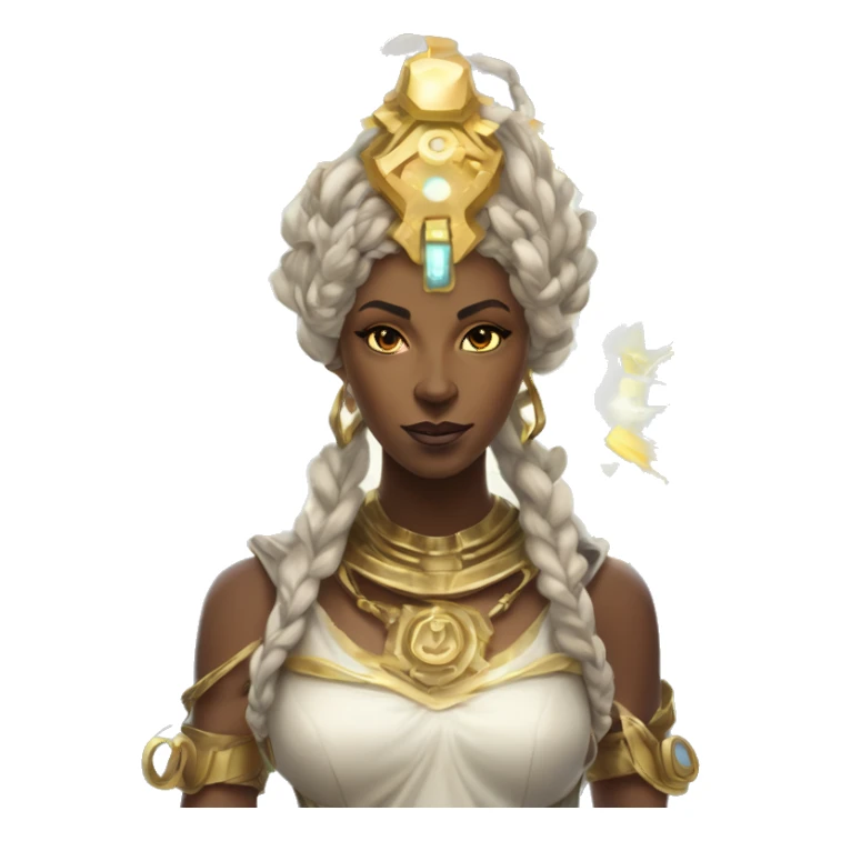 Technomancy Goddess is a mystical being who controls both magic and technology. She can cast spells on technological networks. Her powers blend the ancient art of magic with advanced cybernetics and technology. She can command machines sticker