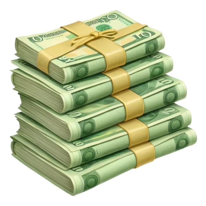 The money is Russian rubles sticker