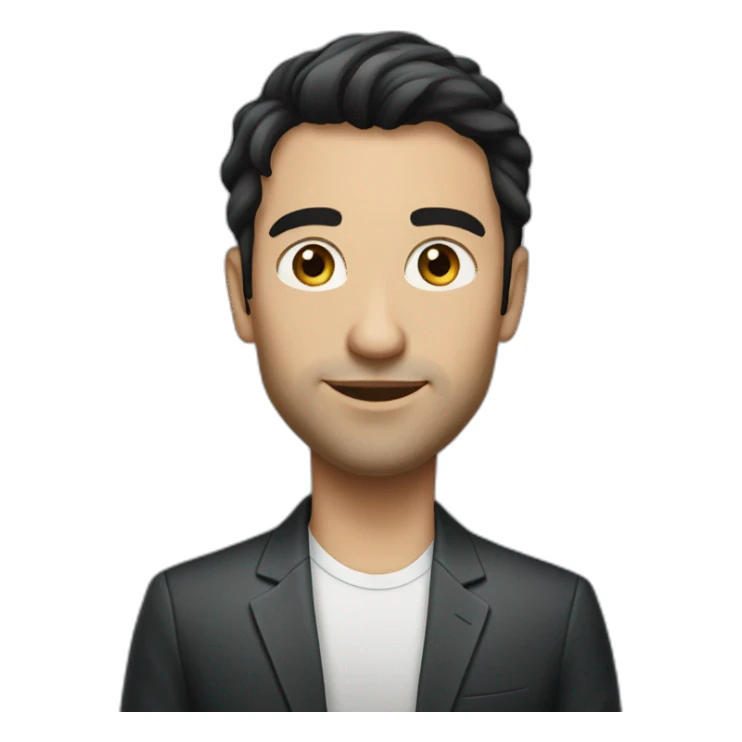 dark haired, 30 year old, caucasian, billionaire sticker