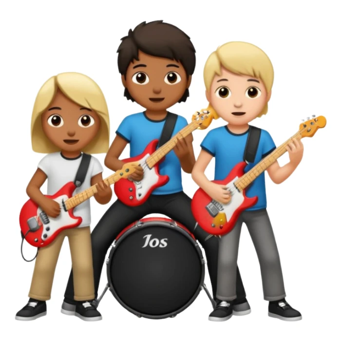 rock player kids sticker