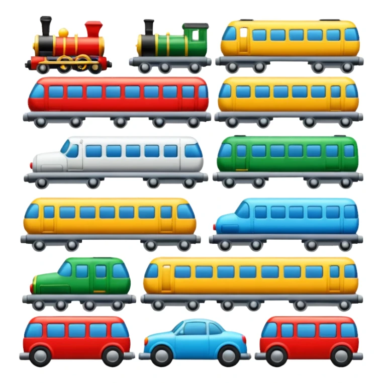  toy cars and trains sticker