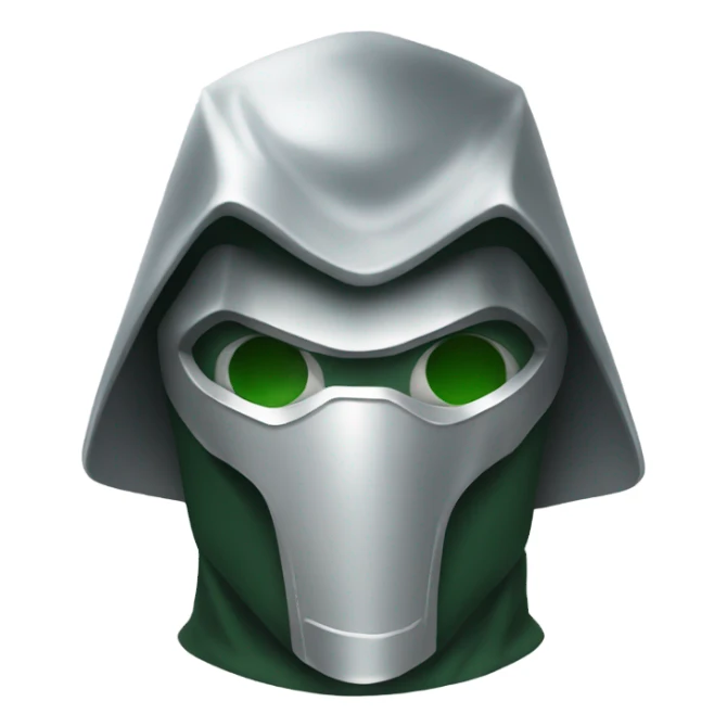 Doctor-doom with silver mask  sticker
