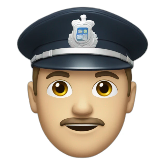 english polis sticker