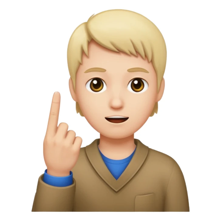 Side eye with a middle finger  sticker