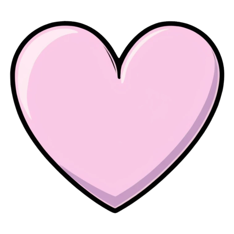 glitter heart sticker