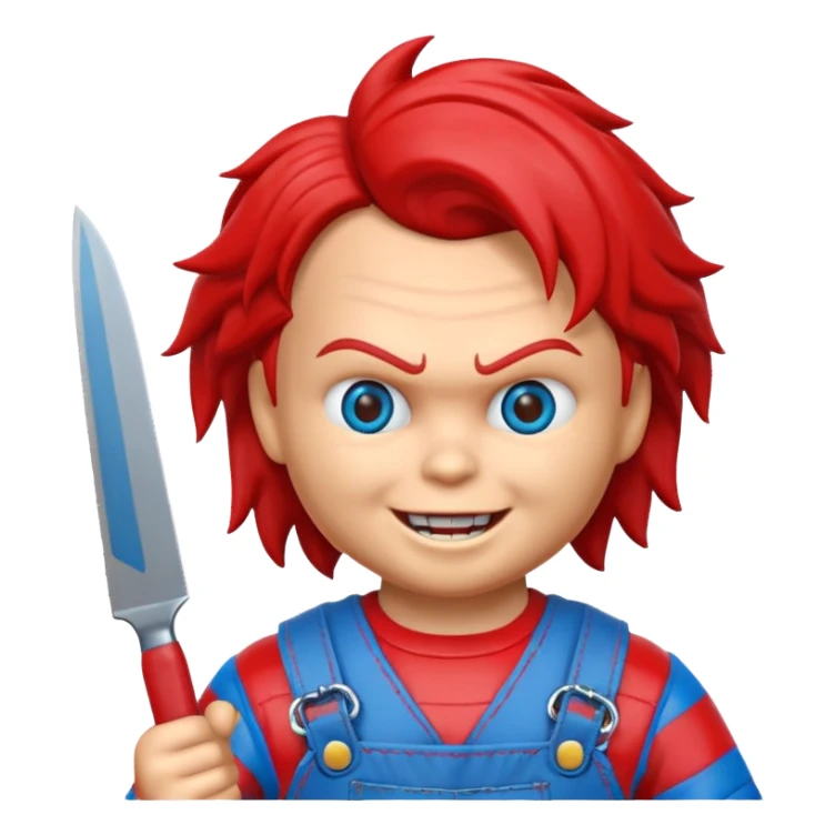 Un emojin de chuky sticker