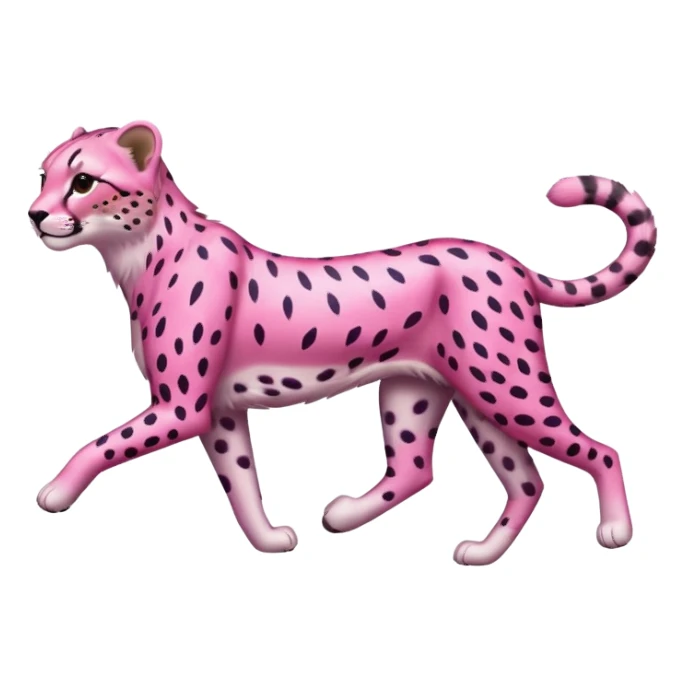 Pink cheetah sticker