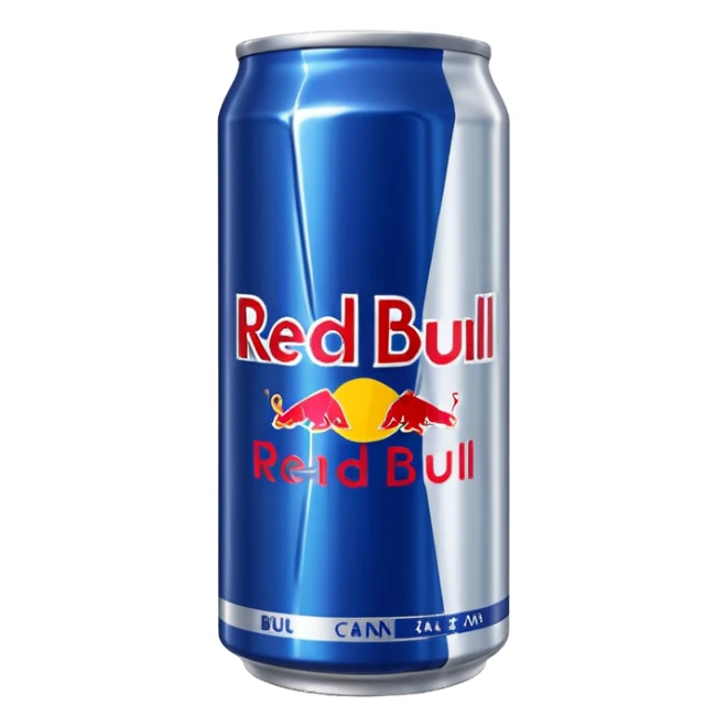 Red bull can sticker