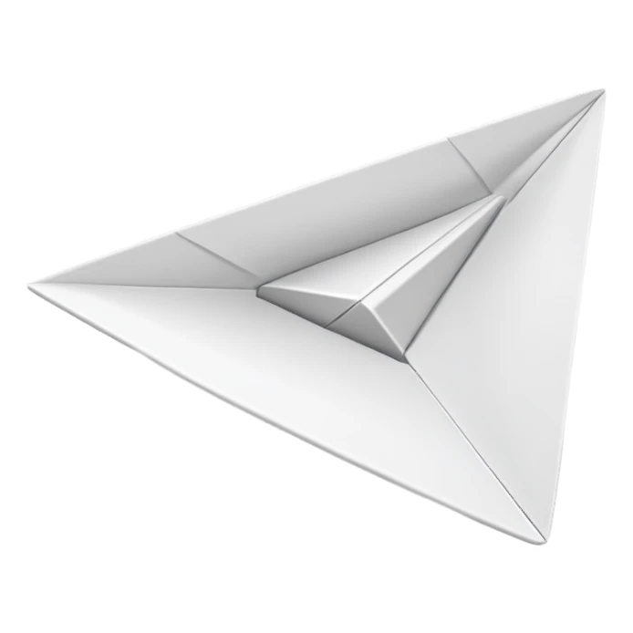 Paper airplane sticker