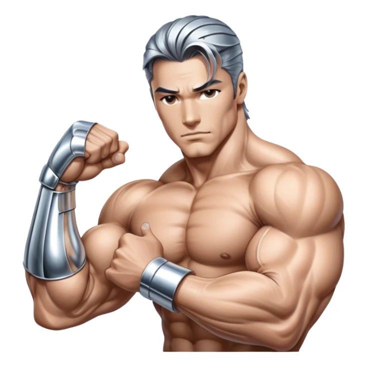 sorayama hand biceps emoji sticker