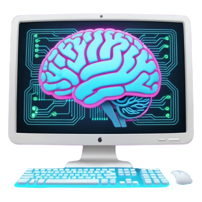 I need an emoji for Slack that ilustrates Artificial Intelligence (AI) si I can flag/tag pull requests and messages that are generated with AI for colleagues to know that they need to pay attention !
What is most descriptive for AI pull request ?

Make it animated and as large as possible  sticker