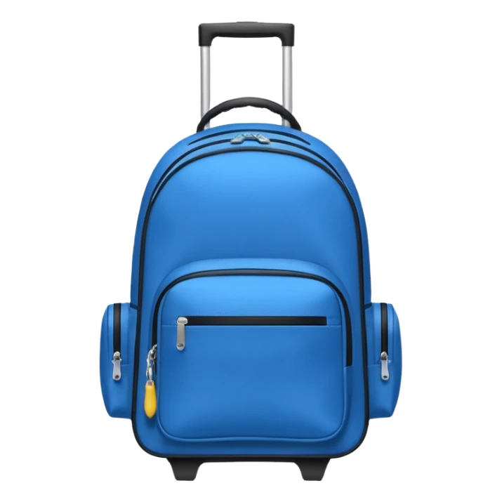 Rolling backpack with handle sticker