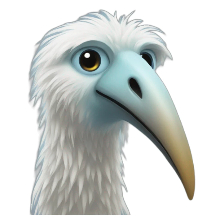 yetti bird long nose sticker