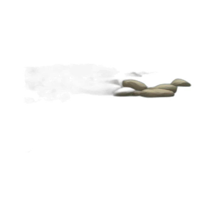 dry riffle in the river sticker