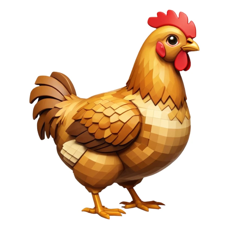 roasted chicken inspired by Minecraft sticker