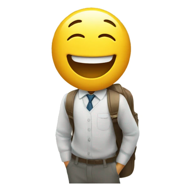 happy smiley at school sticker