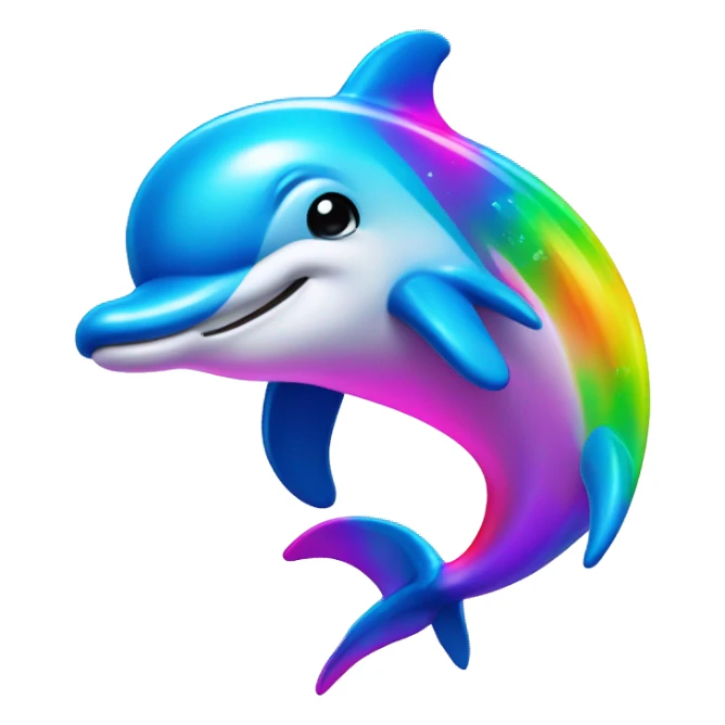 Lisa Frank dolphin  sticker