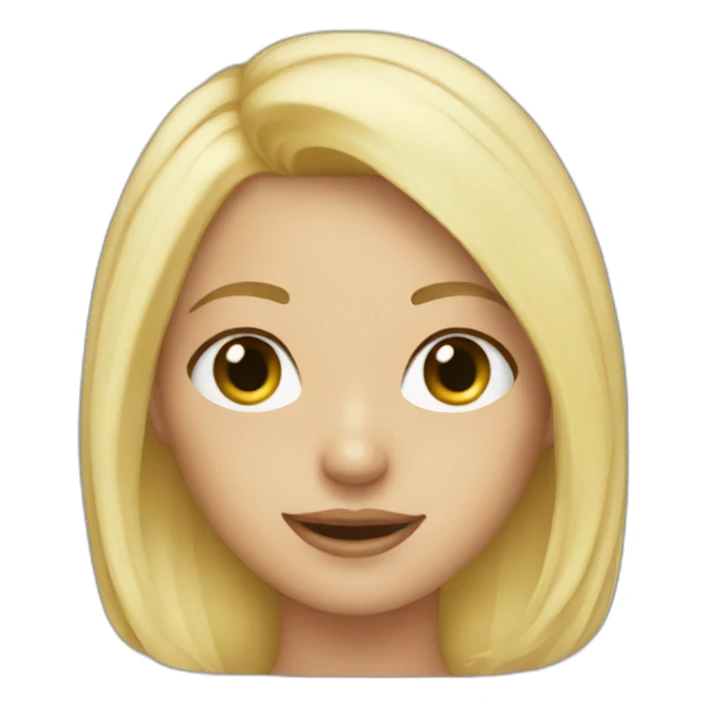 Blonde girl in bikini sticker