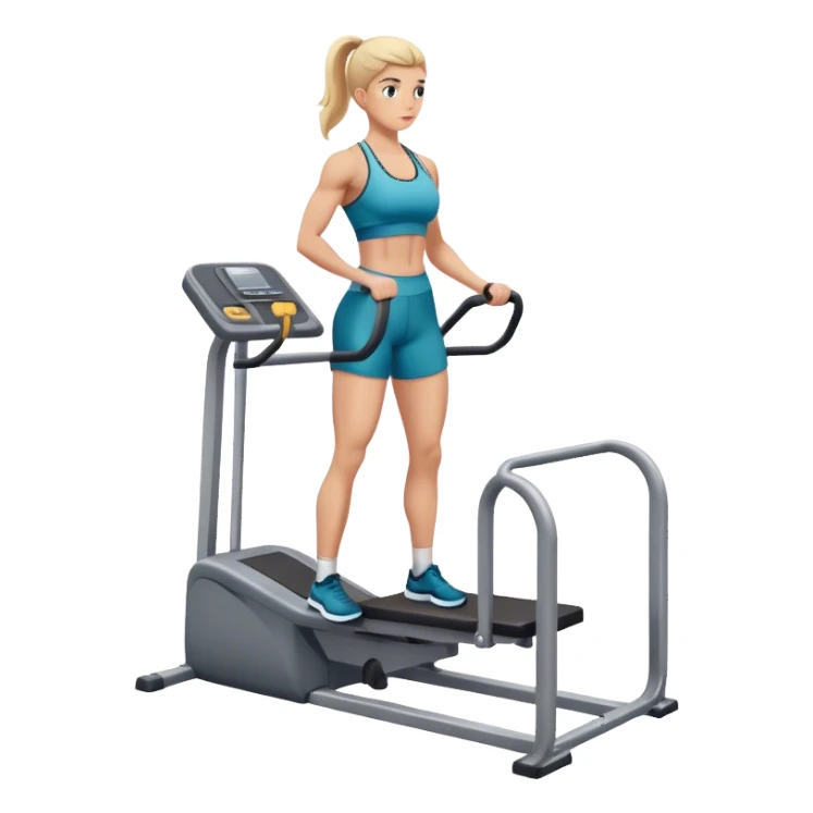 how to use gym calf-raise machine sticker