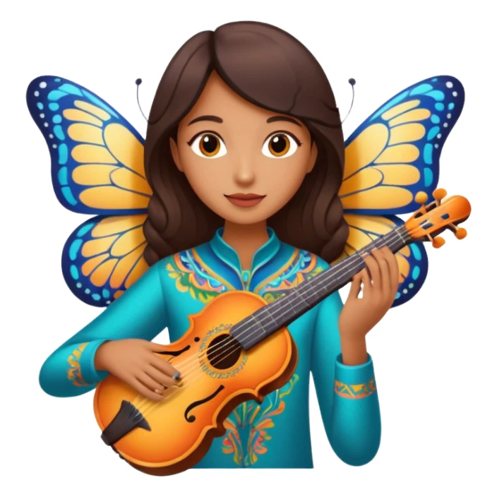 Musician Butterfly sticker