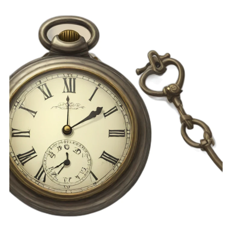 old pocket watch sticker