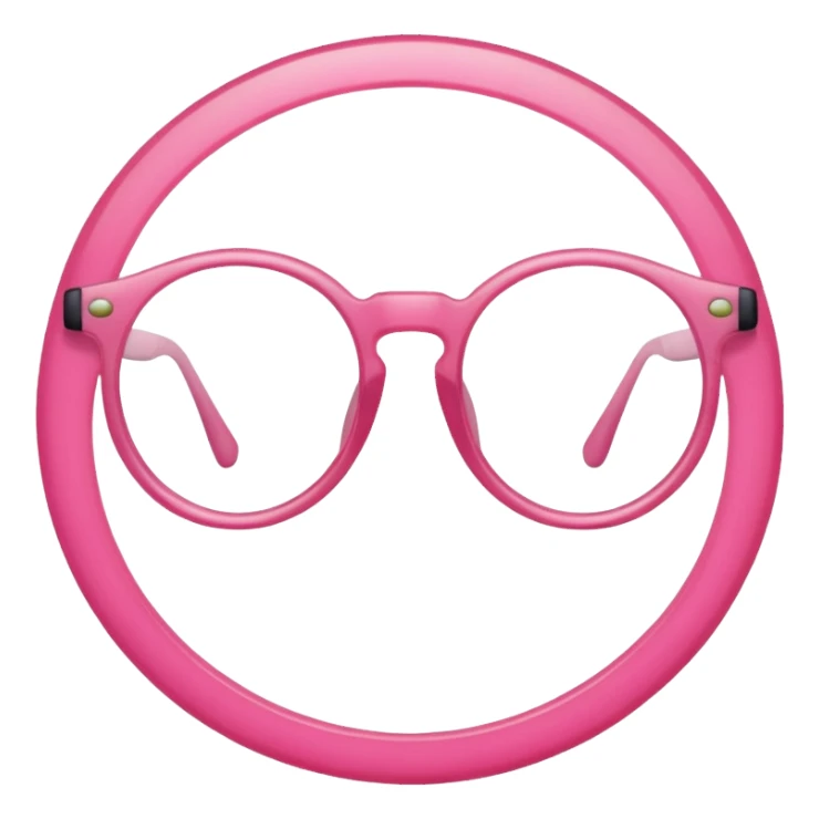  a pink glasses sticker