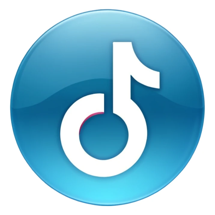 Tik tok mavi tik sticker