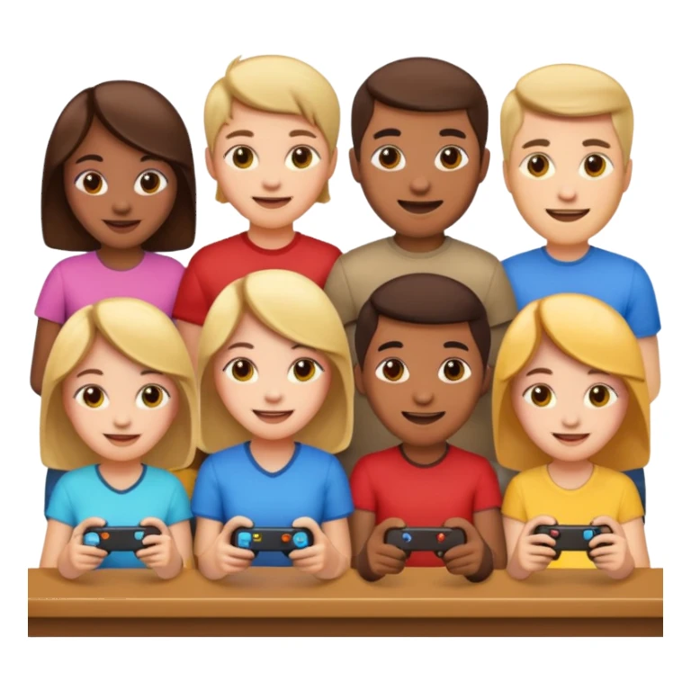 group gameing emoji sticker