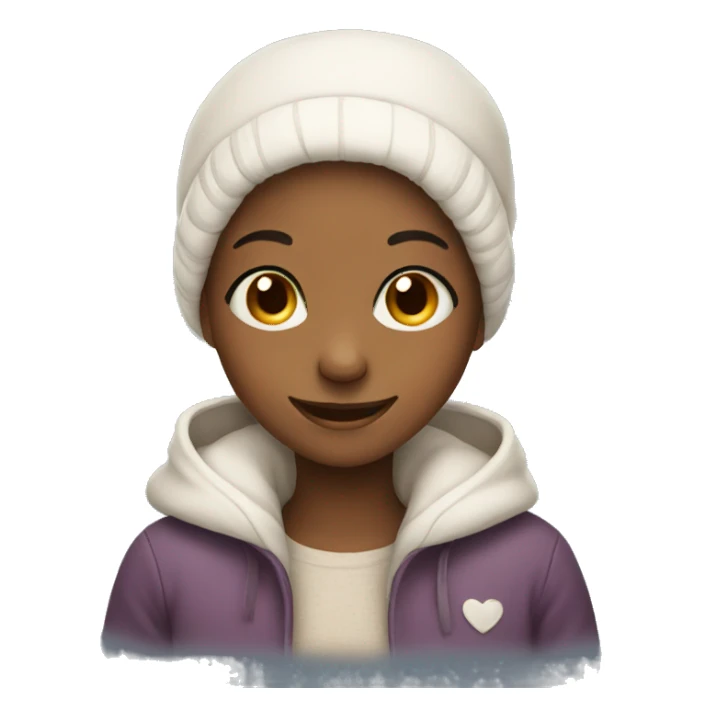 smiling girl cozy sticker