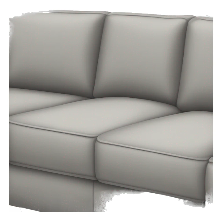 Light gray sectional couch sticker