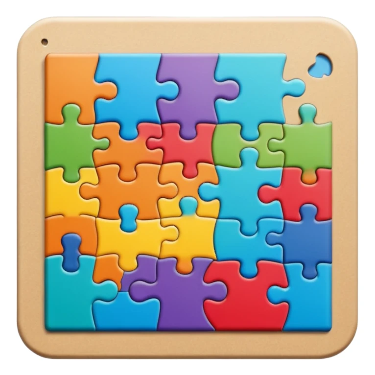 jigsaw puzzle with picture sticker
