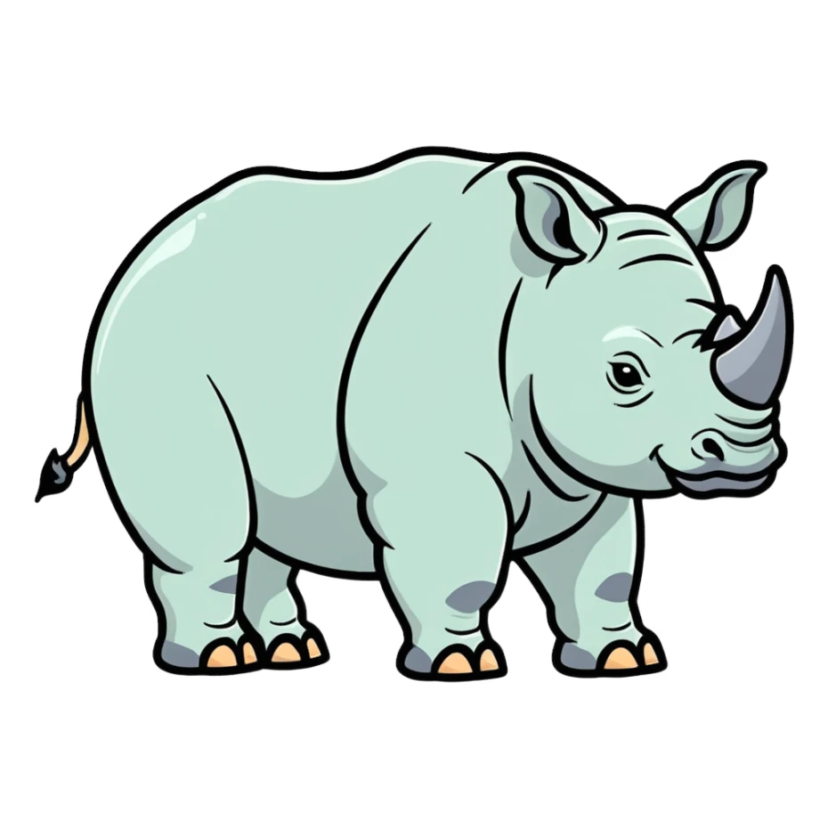 Rhinoceros Emoji sticker