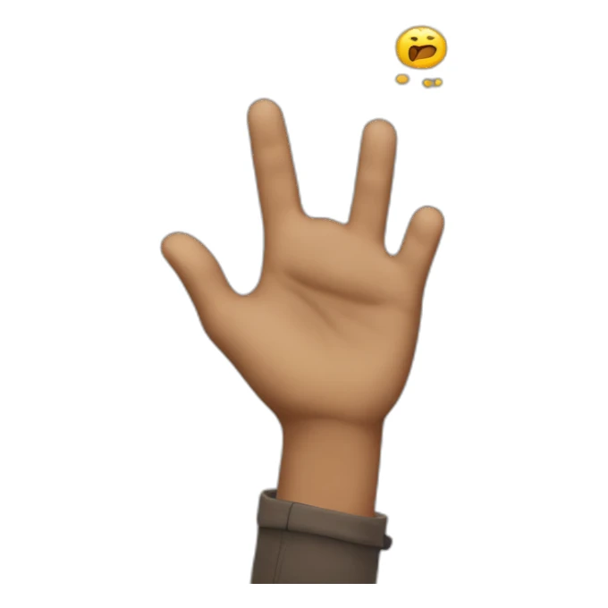 wild gesticulation sticker