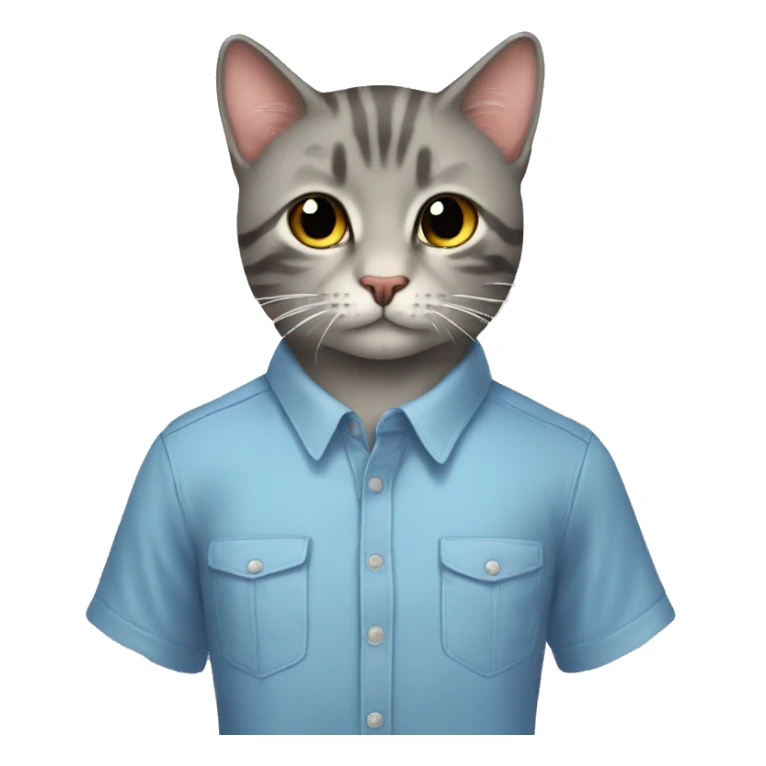 camisa con un gato  sticker