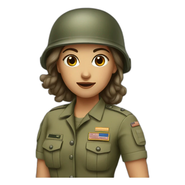 army girl sticker