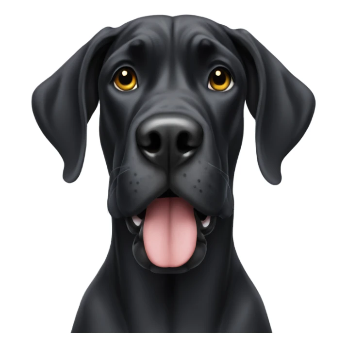Black Great Dane  sticker