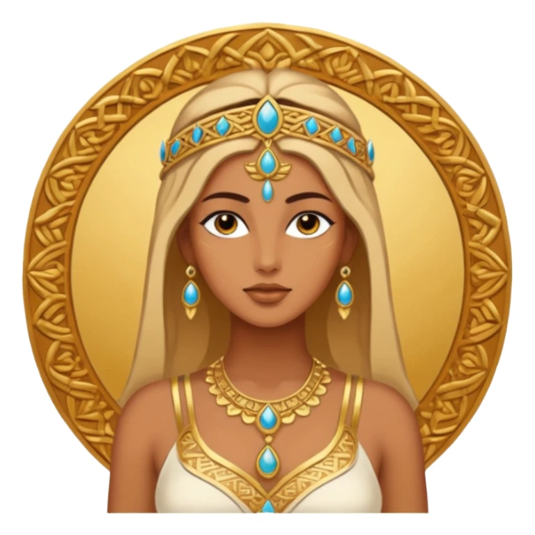 ejemplos diosa tanit vestimenta completa+ sticker