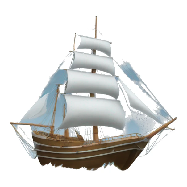 barco en tormenta sticker