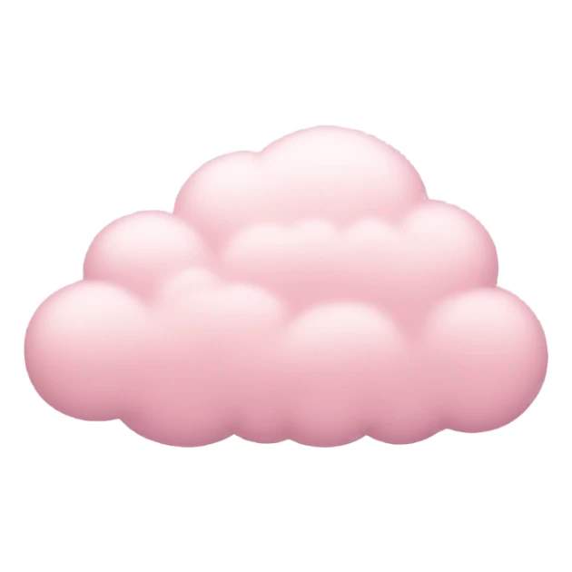 pastel pink cloud sticker