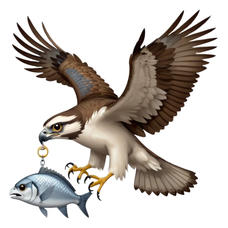 Eastern Osprey with fish sticker