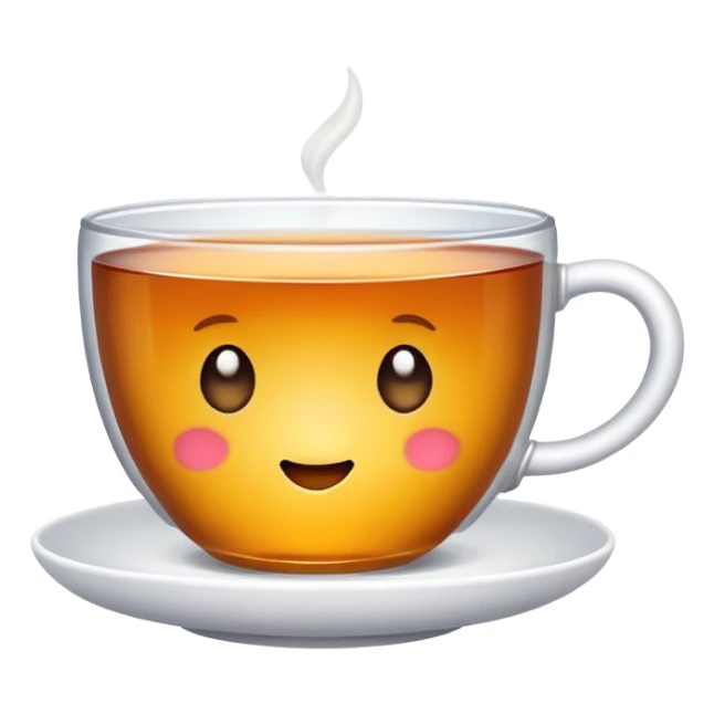 Cute cup of tea sticker