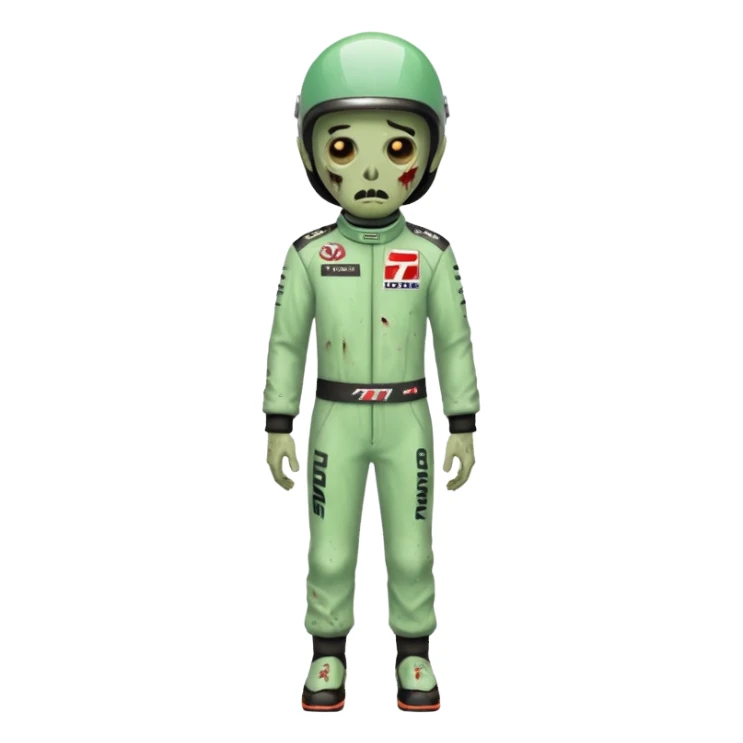 zombie formla 1 racer sticker
