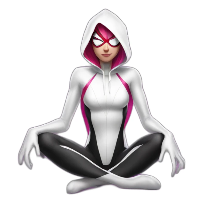Spider Gwen Chillin sticker