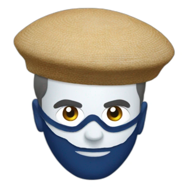 Macron avec une kippa sticker