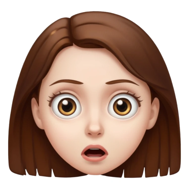 The girl is terrified sticker