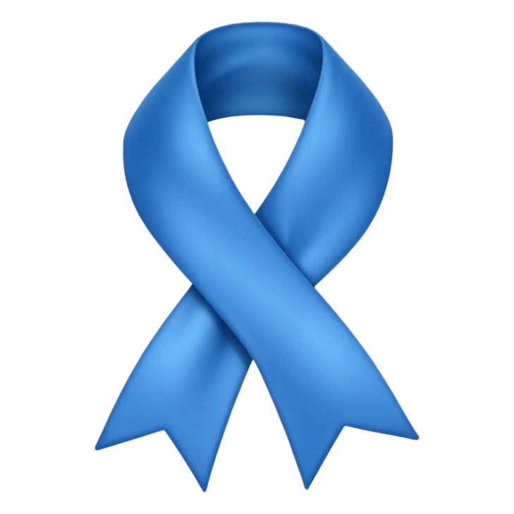 blue ribbon awareness sticker