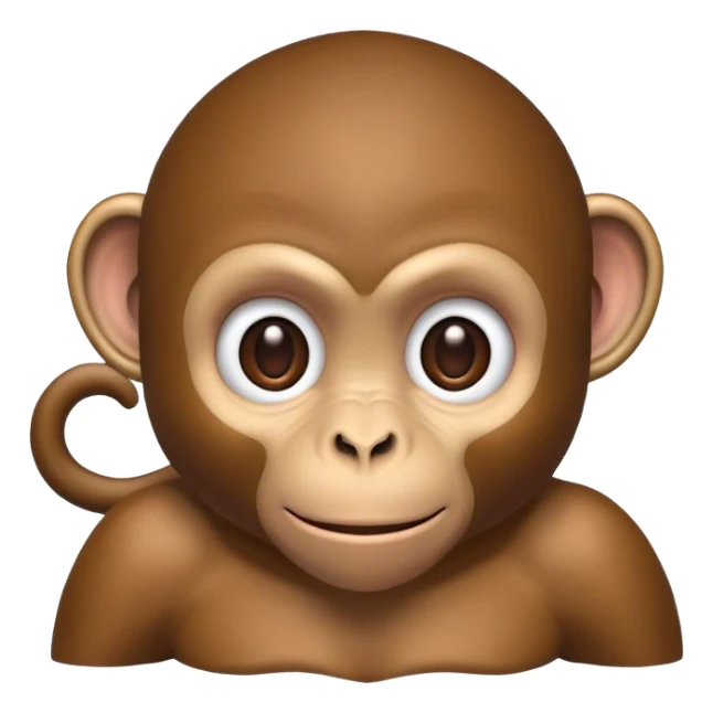 Ein Affe mit dem Kopf eines Menschen sticker