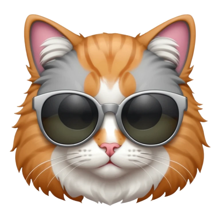 Cat with sunglasses sticker